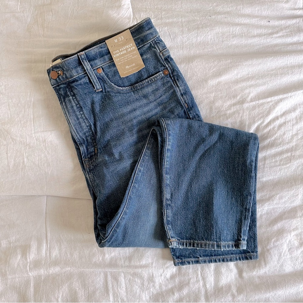 Madewell NWT: Perfect Vintage, Decatur Wash, 33
